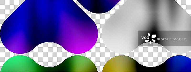 一组五彩缤纷的鸡蛋并排放在一起图片素材