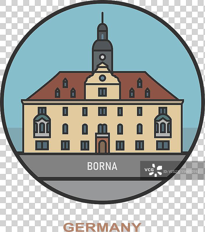 德国的博尔纳城市和城镇图片素材