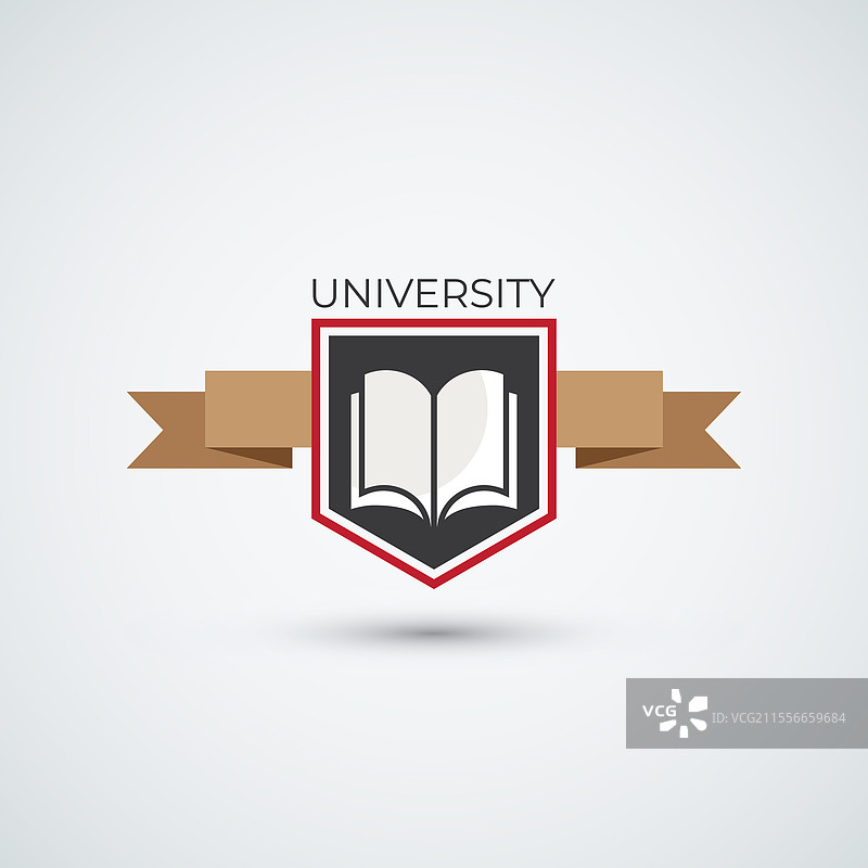 校园图标拼贴标志与大学教育图片素材