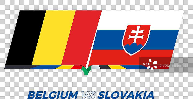 比利时与斯洛伐克在足球比赛小组中的对决图片素材