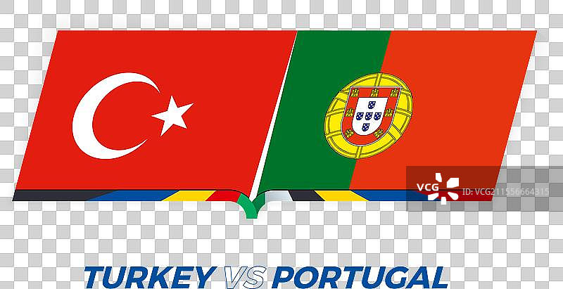 土耳其与葡萄牙在足球比赛小组中的对决图片素材