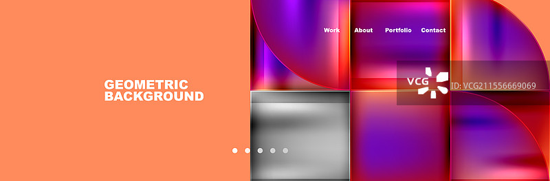 鲜艳的几何形状，电蓝色和图片素材