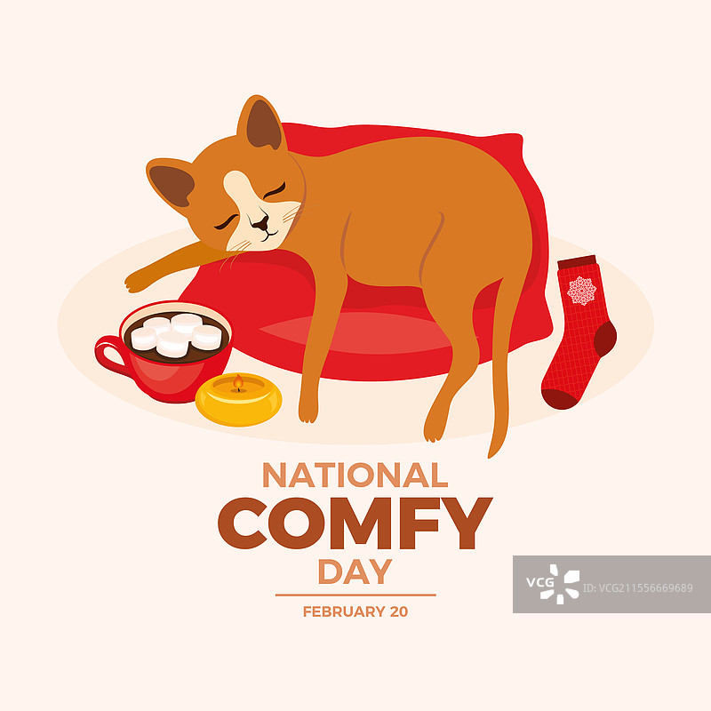 国家舒适日海报图片素材