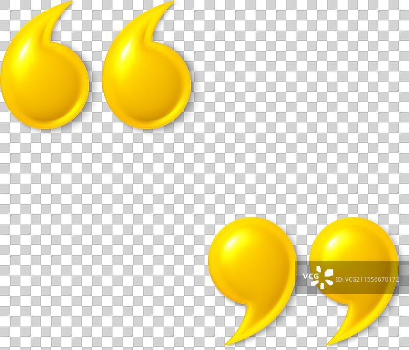 3D引号图标集图片素材