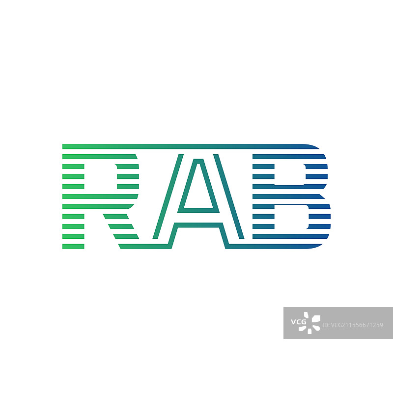 现代RAB字母标志设计，极简风格图片素材