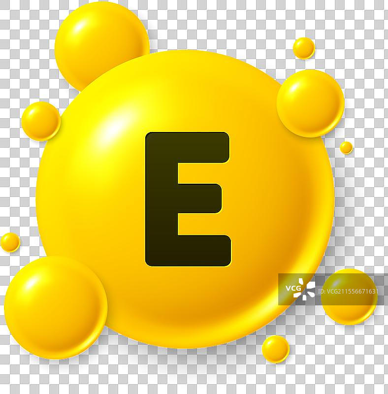 维生素E闪亮胶囊图标图片素材