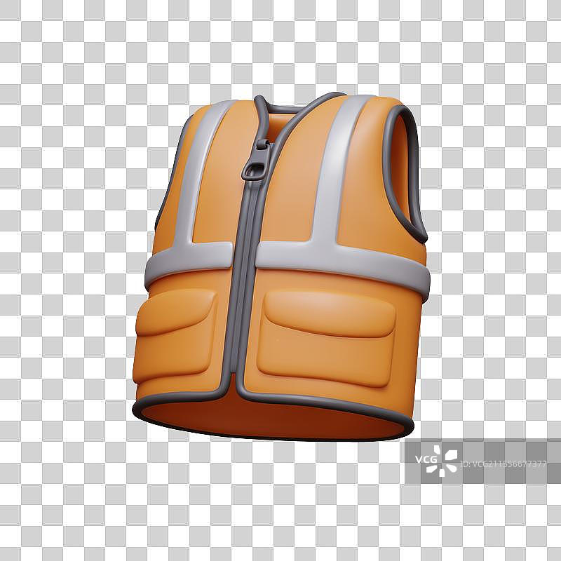 用于建筑修理和救援工作的亮色背心图片素材