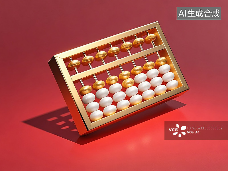 【AI数字艺术】一个算盘图片素材