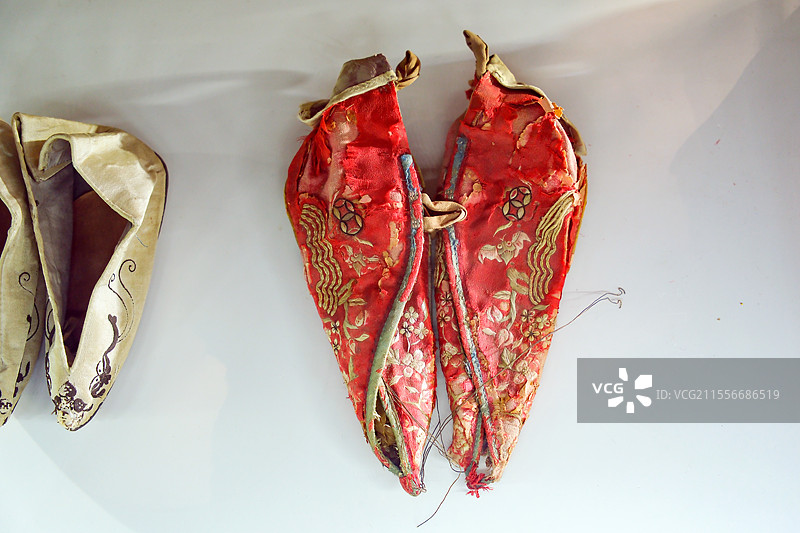 婚俗博物馆三寸金莲图片素材