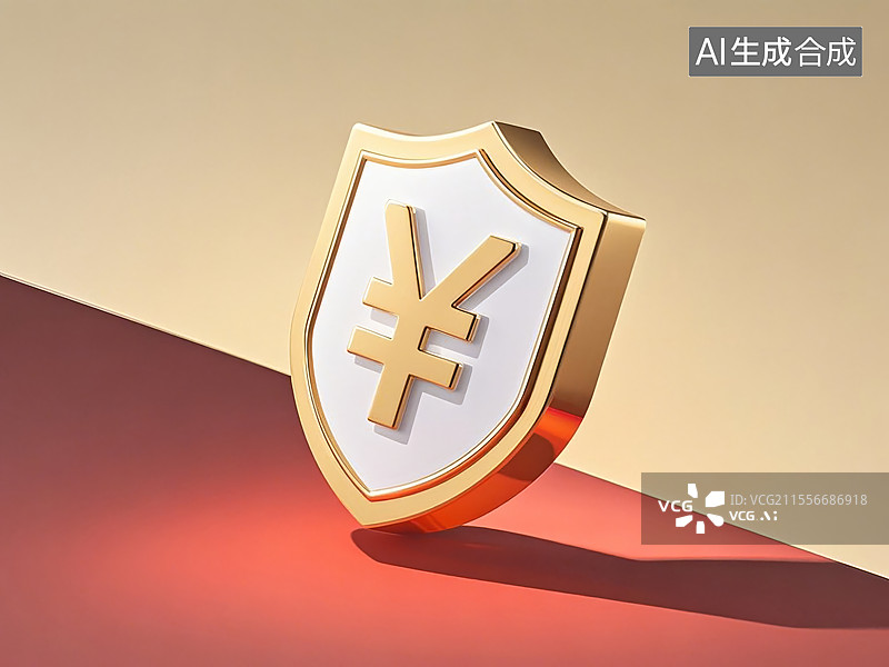 【AI数字艺术】货币安全防护，人民币安全图片素材