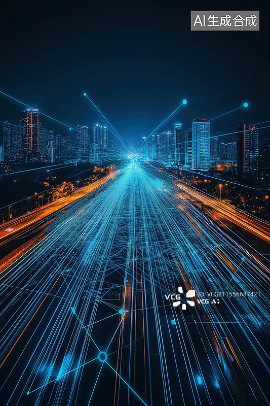 【AI数字艺术】智慧城市图片素材