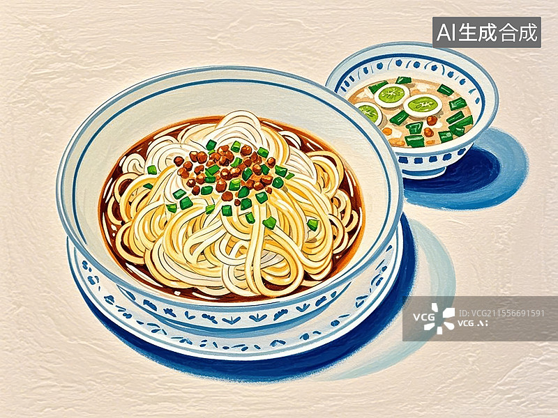 【AI数字艺术】传统美食担担面图片素材