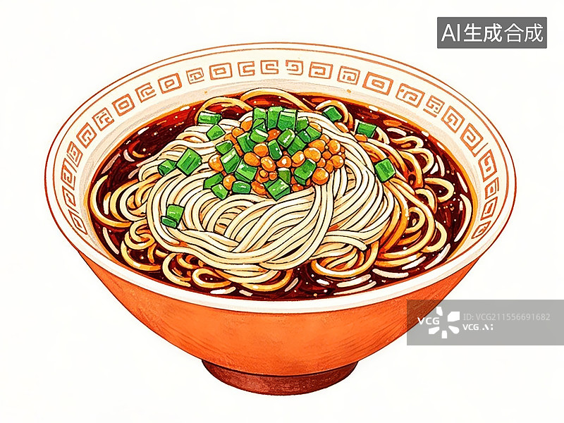 【AI数字艺术】传统美食担担面图片素材