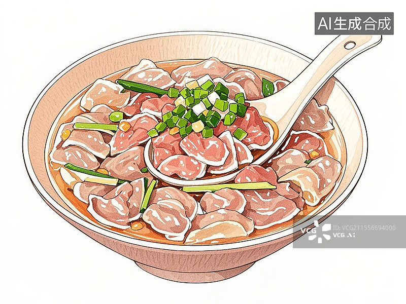 【AI数字艺术】传统美食福建福鼎肉片图片素材