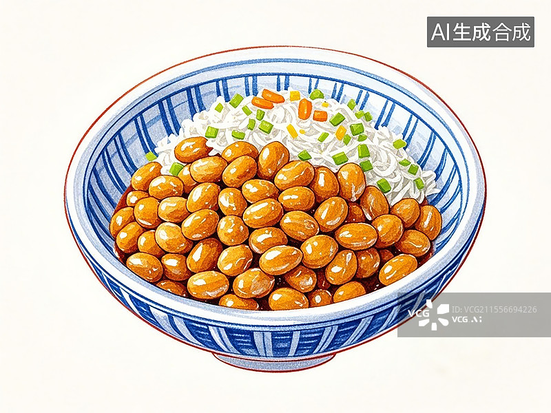 【AI数字艺术】传统美食纳豆图片素材