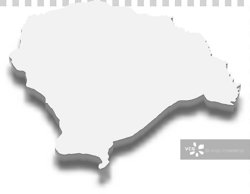 雅穆苏克罗的3D等距地图是自主的图片素材