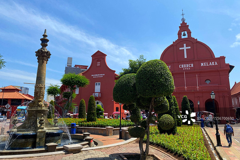 马六甲荷兰红屋 基督堂图片素材
