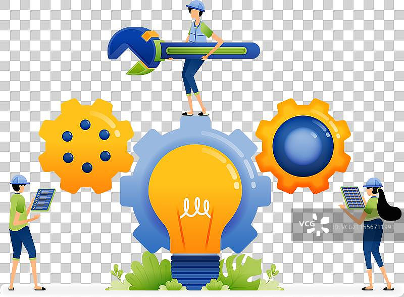 制造业的工程机制创意图片素材