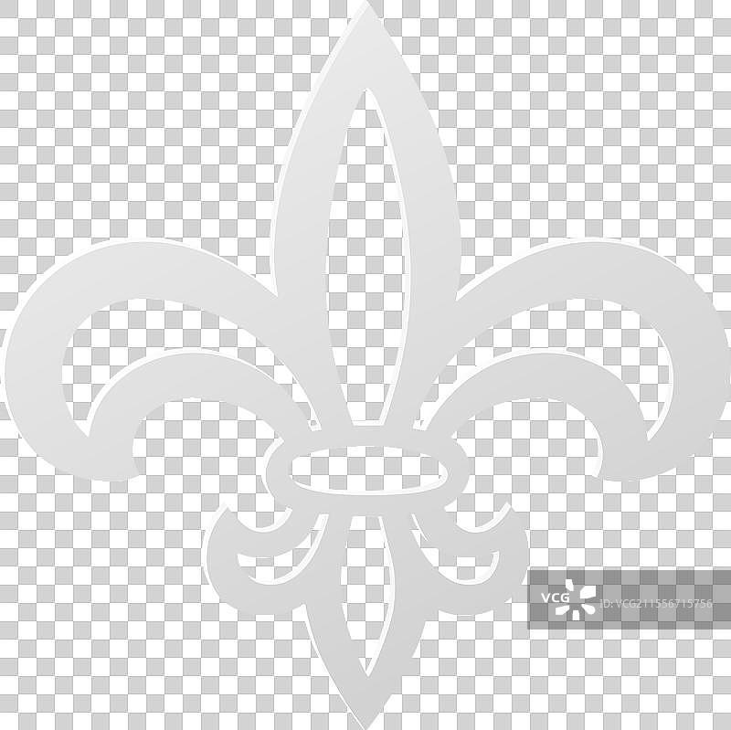 逼真的纸质立体百合花特写图片素材