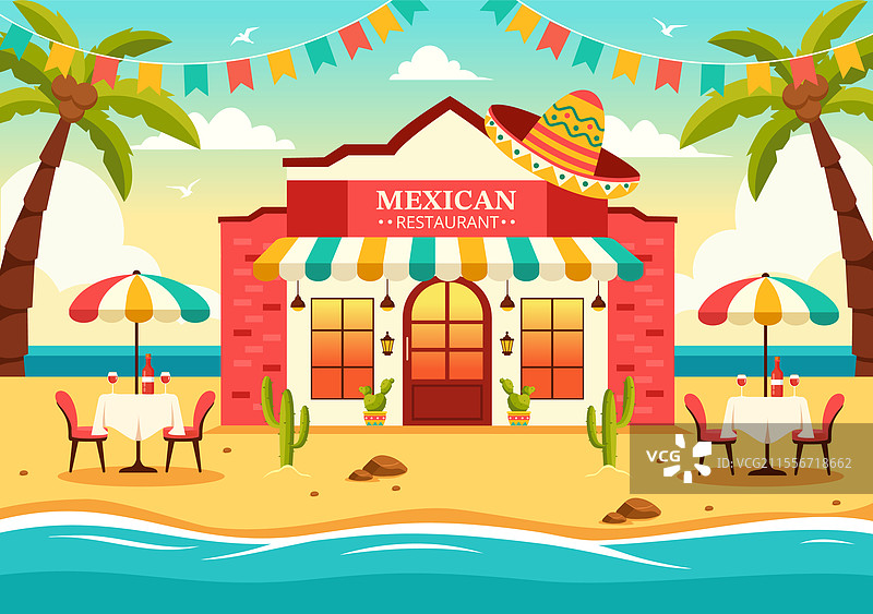 墨西哥餐厅，提供各种美味佳肴图片素材