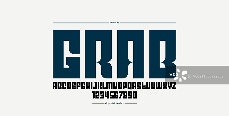 几何粗体无衬线字体厚重且图片素材