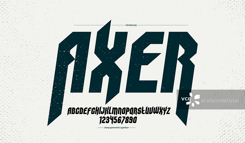 锐利且大胆的哥特字体用于标志创作图片素材