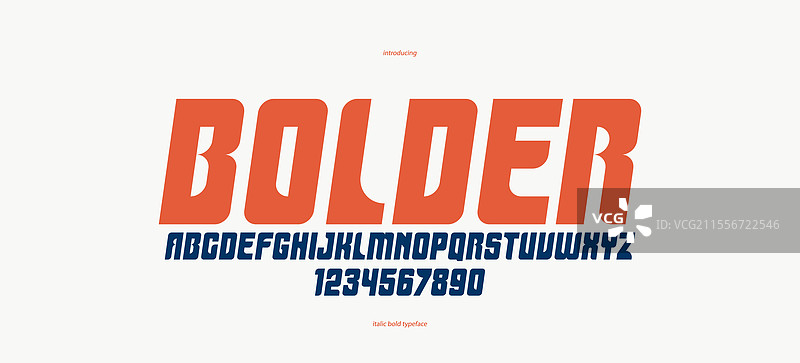 粗体简单无衬线展示字体用于标志设计图片素材