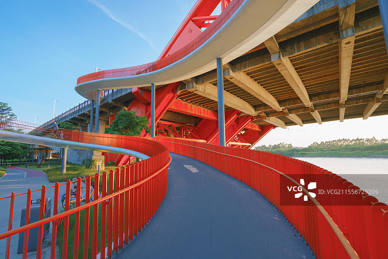 东莞万江，龙湾湿地公园，建筑之美！图片素材