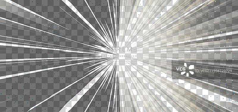 深色背景上的抽象蓝色快速线条设计图片素材