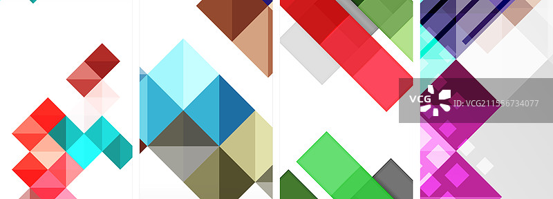 一堆五颜六色的方块在白色背景上图片素材