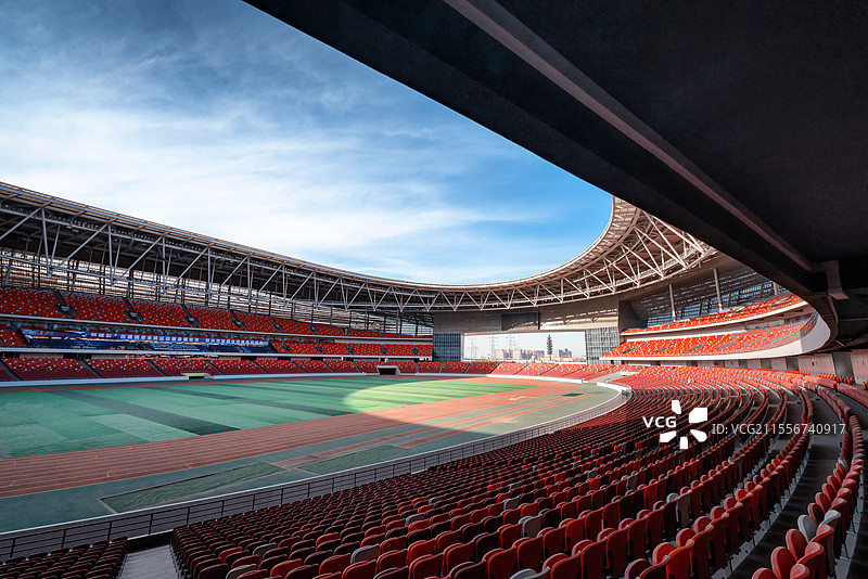 郑州奥体中心体育场运动场足球场图片素材