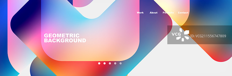 青绿色液体色背景设计用于着陆页图片素材