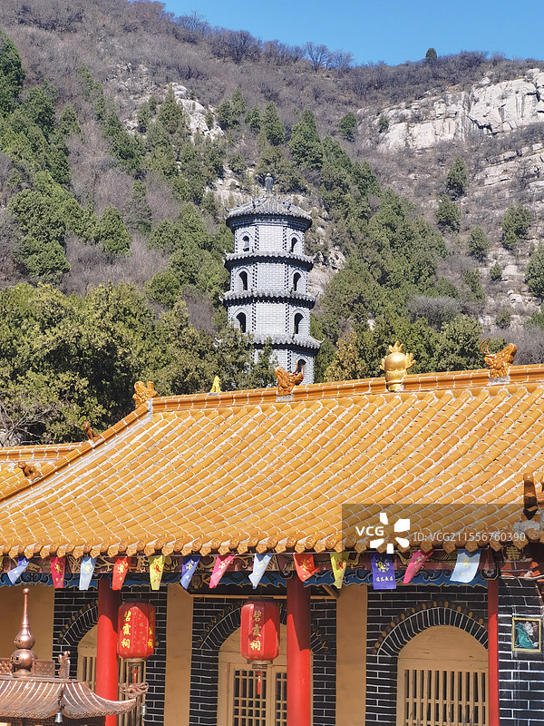 山东省淄博市淄川区龙湾峪村寺庙苍龙宫图片素材