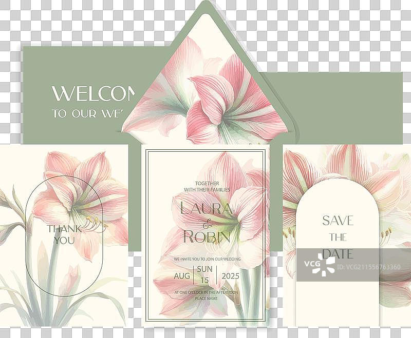 奢华婚礼请柬卡片背景图片素材