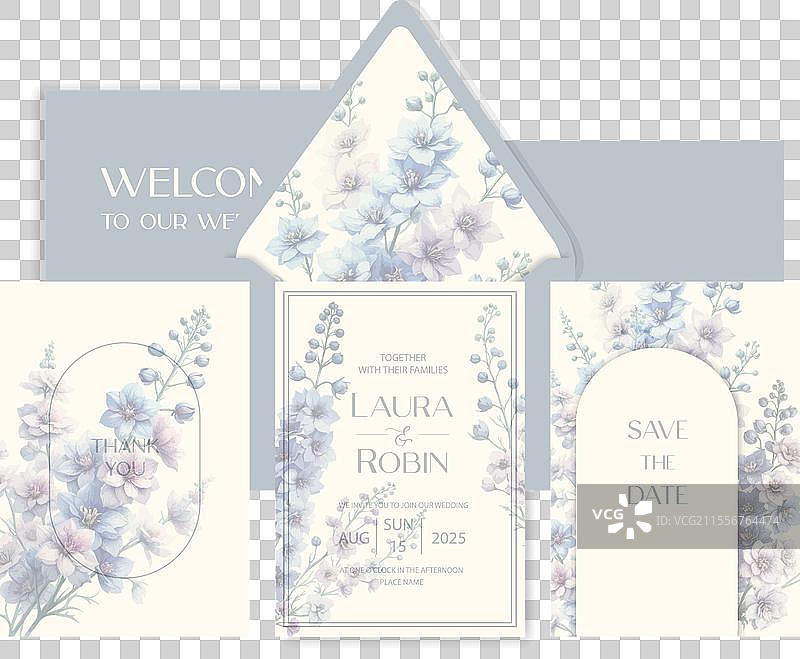 奢华婚礼请柬背景图片素材