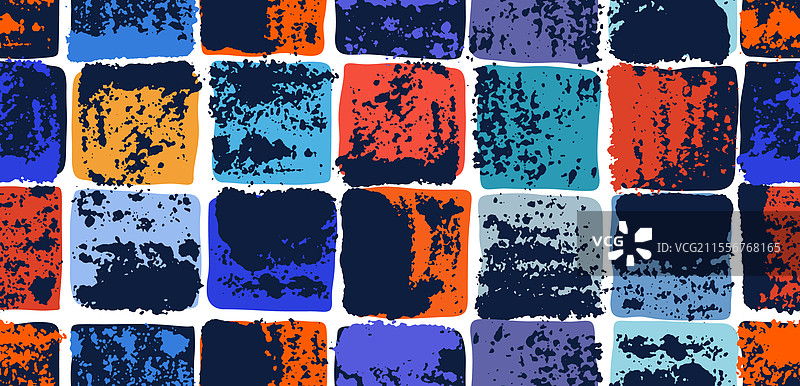 老旧瓷砖无缝背景，生锈的磨损效果图片素材