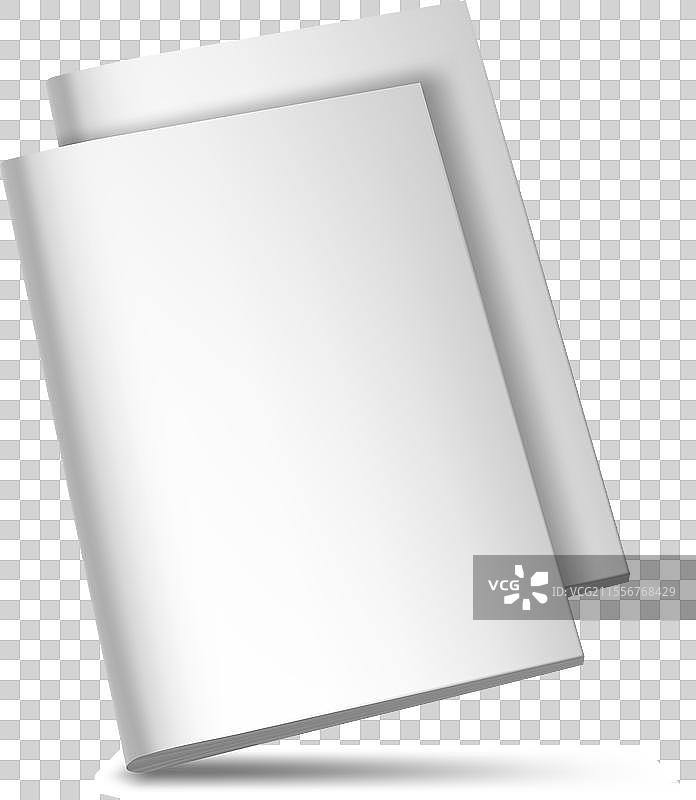 3D 两本书的小册子或杂志封面图片素材