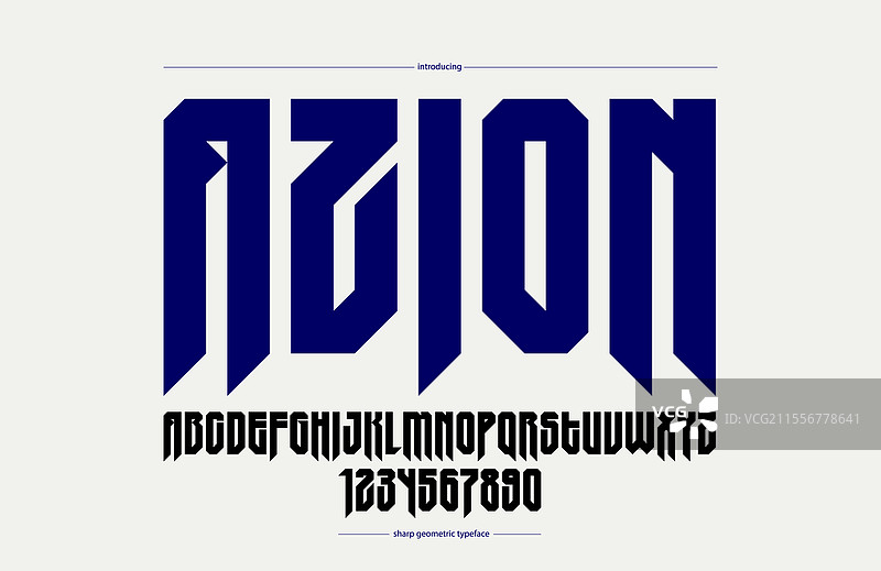 锐利且粗体的高哥特字体用于标志创作图片素材