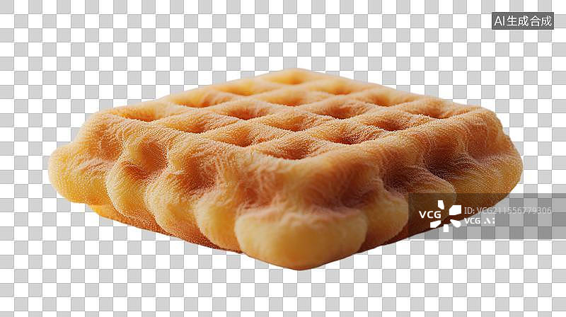 【AI数字艺术】香甜松软的华夫饼  美味诱人的格子饼图片素材