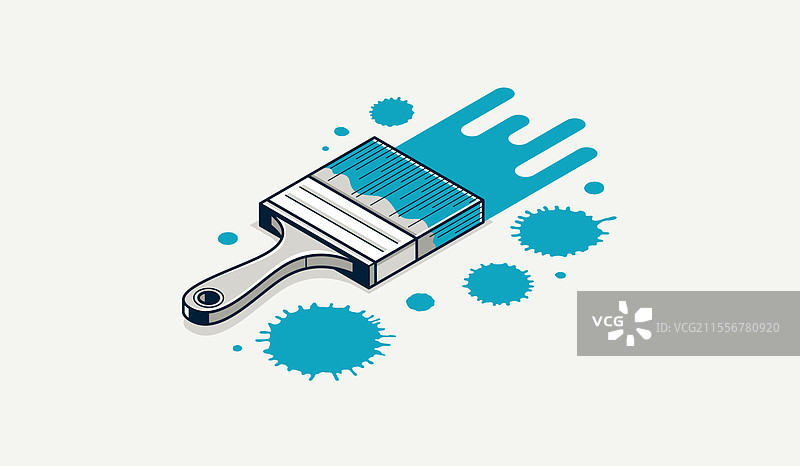 室内墙壁涂漆 3D 等距 DIY图片素材