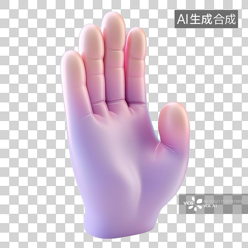 【AI数字艺术】3D佛手势施无畏印元素图片素材