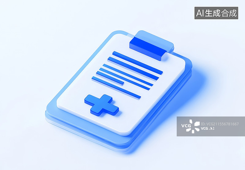 【AI数字艺术】医疗文件图标图片素材