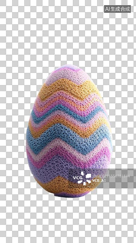 【AI数字艺术】波纹彩蛋的艺术  创意彩蛋装饰图片素材