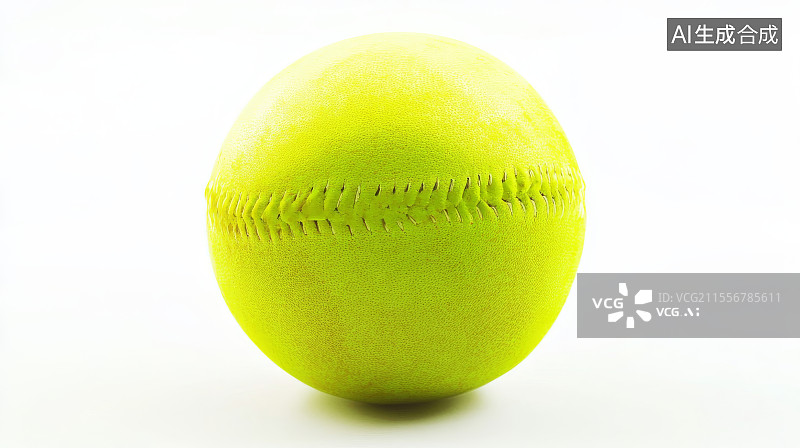 【AI数字艺术】明亮荧光绿网球静物摄影图图片素材