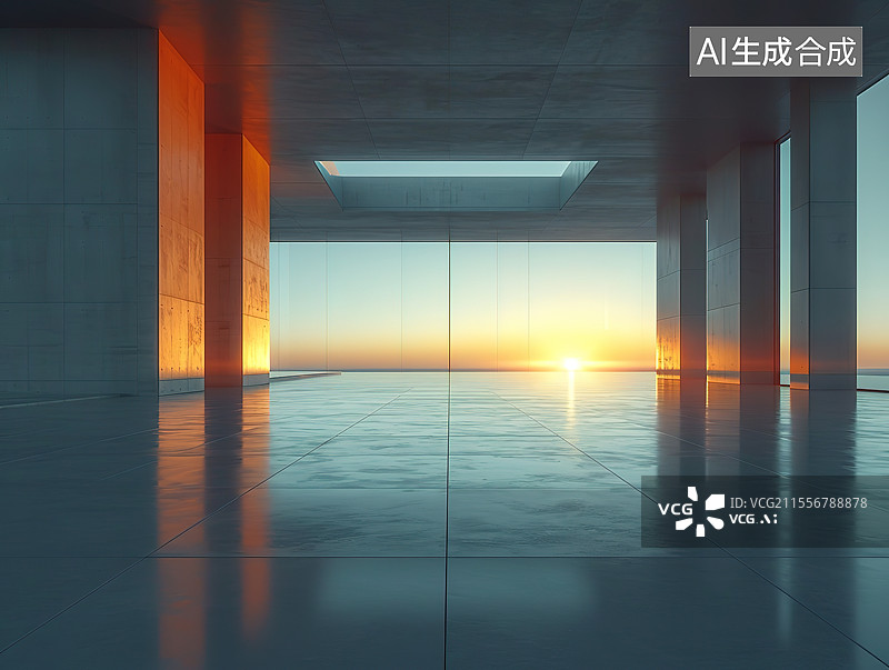 【AI数字艺术】建筑空间图片素材
