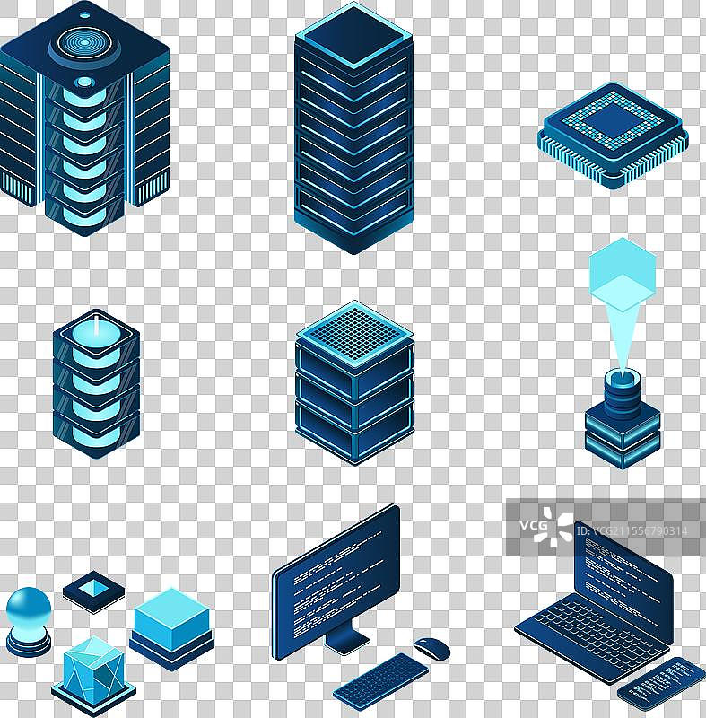 等距计算机技术图集图片素材