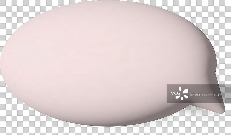 3D 椭圆形对话气泡图标图片素材