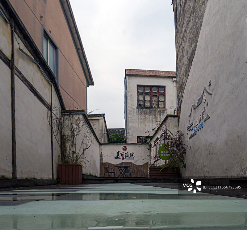 独具水乡风貌的南浔荻港景区（浙江湖州）图片素材