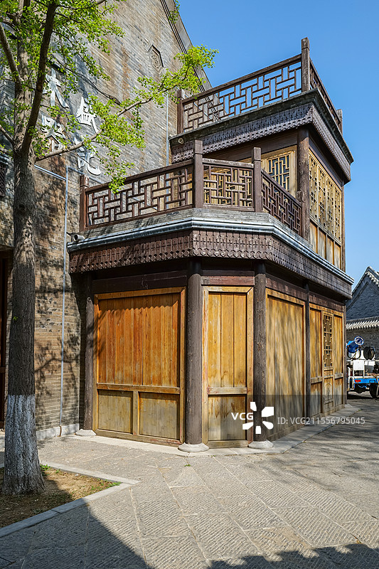 山东济南园博园电影小镇民国建筑图片素材