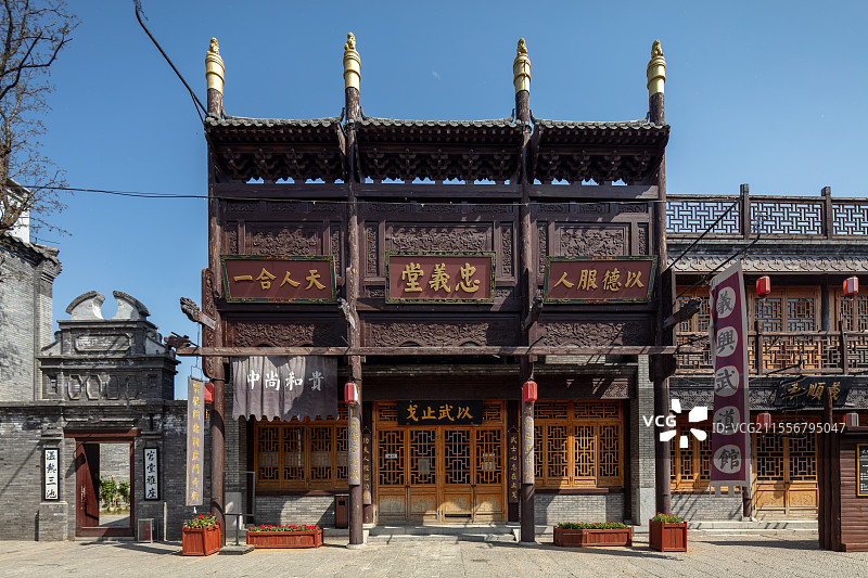 山东济南园博园电影小镇民国建筑图片素材